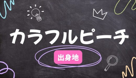 カラフルピーチメンバー出身地はわかるのか？